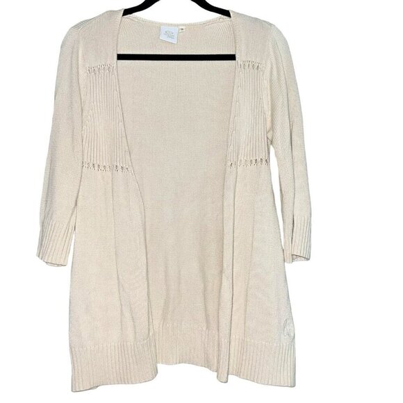 RIP CURL Sweaters - Rip Curl Sz M Open Front Knit Cadigan Boho Coastal Casual
